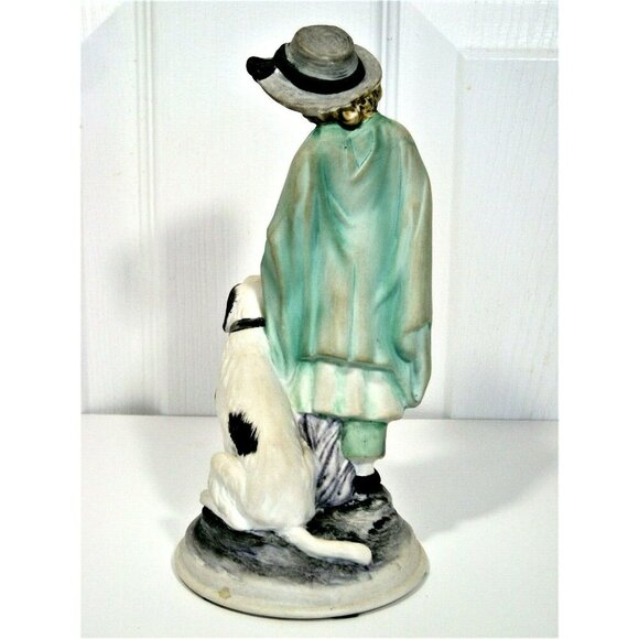 Vintage Ethan Allen Boy with Dog Girl with Dog figurines 3213A GIFT - Picture 4 of 11